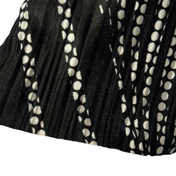 JM Collection Medium Top Abstract Dolman Sleeve Cutout Crinkle Boat Neck Stretch - Picture 8 of 10